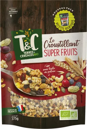 375g Crousti Super Fruits Bio