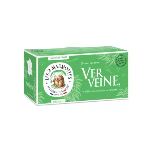 Infusion Verveine, 30 sachets, 48g - LES 2 MARMOTTES