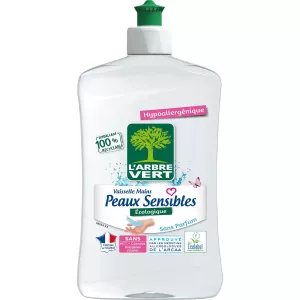 Liquide Vaisselle Peaux Sensibles 500ml - L'arbre Vert