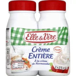 Nata entera Fluide à la Normande 30% 2x25cl - ELLE & VIRE