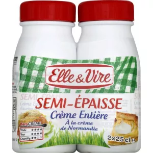 Normandy cream nzima semi nene 30% 2x25cl - ELLE & VIRE