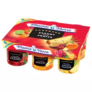 Gourmet Fruit Yogurt 6x150g - Mamie Nova