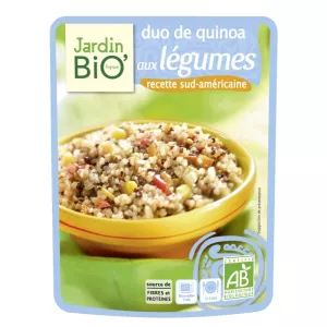 Bộ đôi Quinoa rau củ hữu cơ 250g - JARDIN BIO
