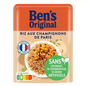 Riz Micro-ondes Express Aux Champignons De Paris 220g - Ben's Original