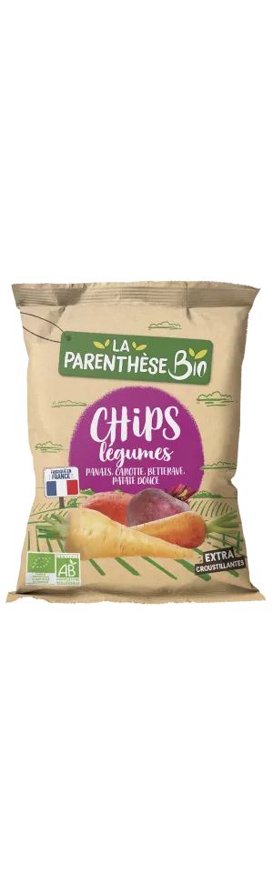 Chips 4 Légumes Bio 75g - Fabriqué En France - LA PARENTHÈSE BIO