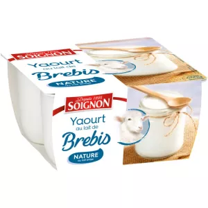 Yogur De Brebis Naturaleza 4x110g - Soignon