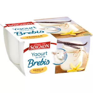 Sữa chua cừu hương vani 4x110g - Soignon