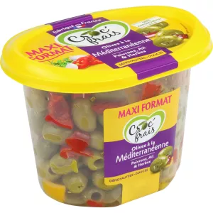 Méditerranian olives Méditerranéenne 500g - Croc'frais