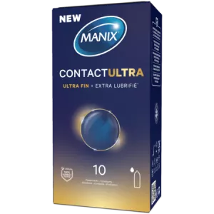 Préservatif Contact Ultra et Extra Lubrifié x10 - MANIX