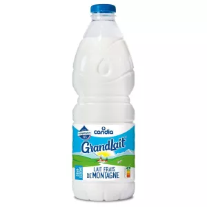 Lait demi-écrémé frais de montagne Grand lait 6x2L - CANDIA