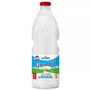 Lait entier frais de montagne Grand lait 6x2L - CANDIA