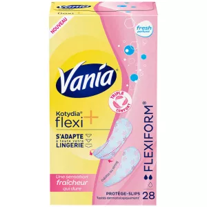Protèges-Slips 100% Respirant Multi-Formes Parfum Frais Normal Confort x28 - VANIA