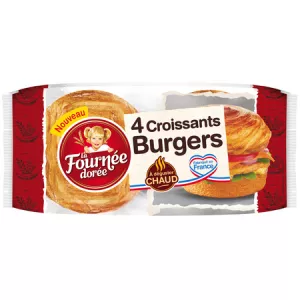 Croissants Burgers 70g X 4 - La Fournee Doree