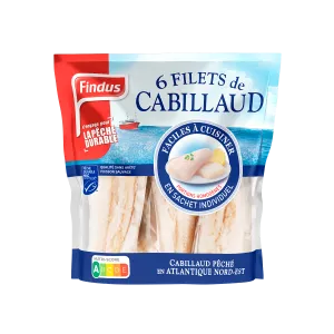 Filet de cabillaudle sachet de 6 - FINDUS