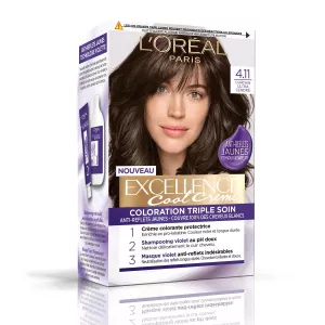 Color de cabello 4.11 Ultra Ash Brown Triple Care Excellence Cream - L'ORÉAL