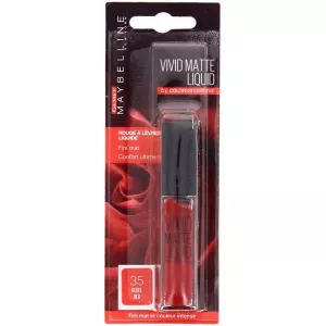 Vivid Matte LiquidGloss 35rebel Rojo - MAYBELLINE