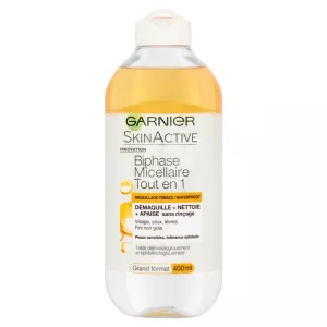 Biphase Micellaire Tout en 1, Peaux Sensibles 400ml - GARNIER