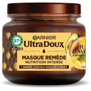 Haarmasker Intense voedingsremedie voor krullend haar Avocado Shea 340ml - Ultra Doux