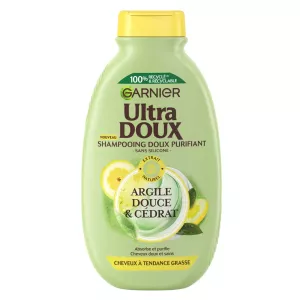 Shampoing Doux Purifiant Cheveux Gras Argile Douce & Cédrat, 300ml - GARNIER