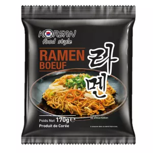 Nouilles Ramen Sachet Boeuf  Nl/fr 170g - KOREAN FOOD STYLE