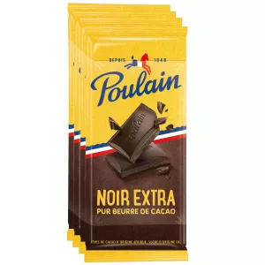 Tablette de chocolat noir extra fin 4x100g - POULAIN