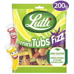 Mini Tubs Fizz Candies 200g - Lutti