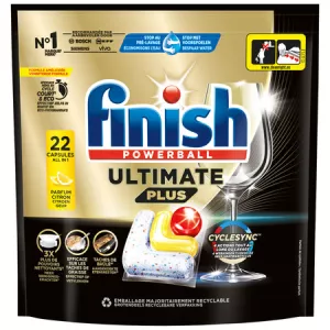 Capsules Lave-vaisselle Citron Ultimate Plus 22 capsules - FINISH