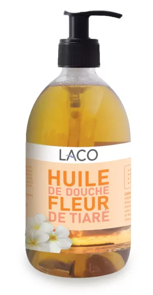 Huile de Douche Fleur de Tiaré, 500ml - LACO