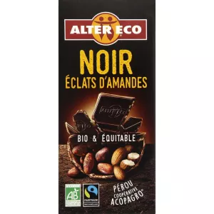 Chocolat Noir Eclat D'amande 100g - Alter Eco