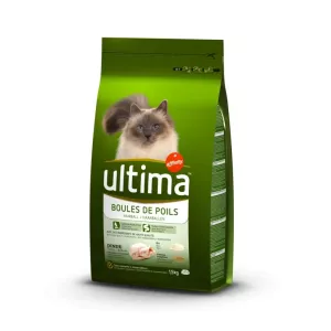 Ração para gatos Bolas de pelo de arroz de peru 1,5kg - ULTIMA