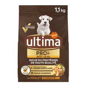 Croquette pour chien Adulte au poulet 1,1KG - ULTIMA