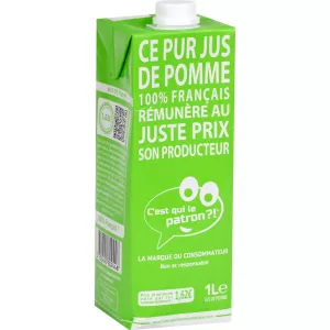 Jus de pomme pur jus 1L - C'EST QUI LE PATRON ?!