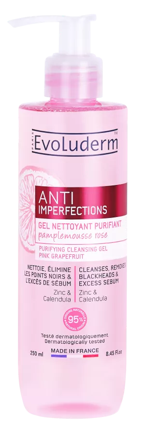 Gel Nettoyant Purifiant Anti-imperfections 250ml - Evoluderm