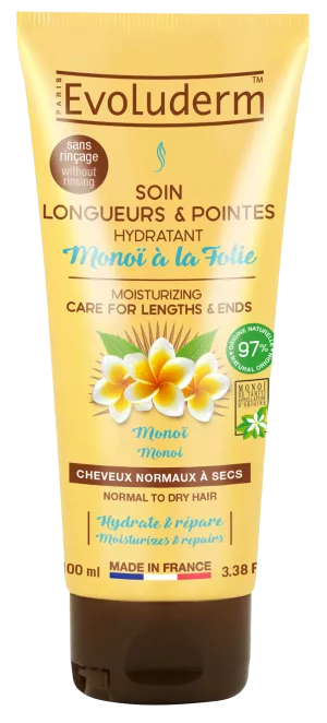 Soin Longueurs & Pointes Hydratant Monoï à La Folie 100ml - Evoluderm
