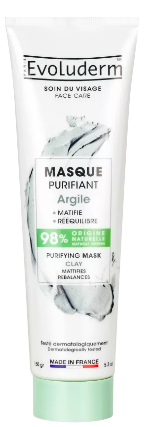 Masque Purifiant Argile 150ml - Evoluderm