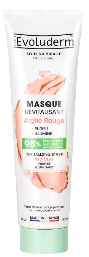 Masque Revitalisant Argile Rouge 150ml - Evoluderm