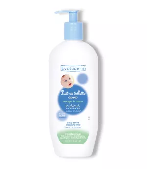 Lait De Toilette Doux Visage & Corps Bébé 500ml - Evoluderm