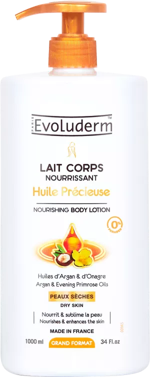 Lait Corps Ultra-nourrissant Huile Précieuse 1l - Evoluderm