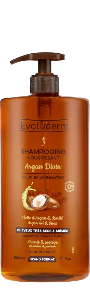 दिव्य आर्गन पौष्टिक शैम्पू 1एल - Evoluderm