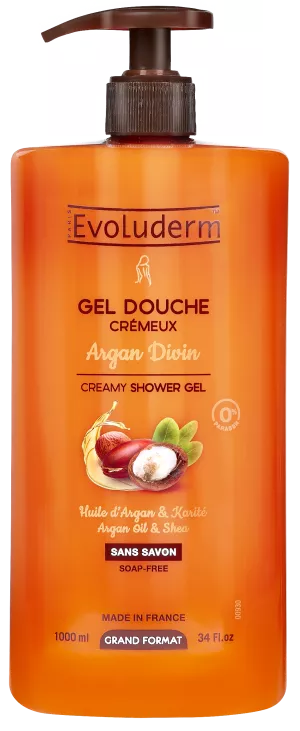 Gel Doccia Cremoso Divine Argan 1l - Evoluderm