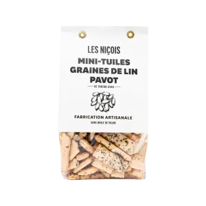 Mini-Tuiles Graines de Lin Pavot, 200g - LES NIÇOIS