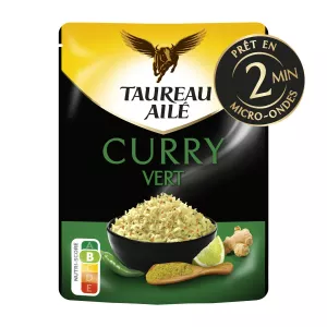 RIZ EXPRESS Basmati curry vert 220g - TAUREAU AILE