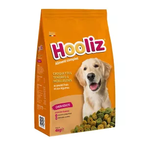 Weiches Hundefutter für ausgewachsene Hunde mit Huhn und Gemüse, 4 kg - HOOLIZ