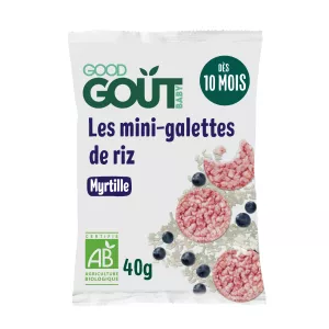 Mini-galettes De Riz à La Myrtille 40g - GOOD GOUT
