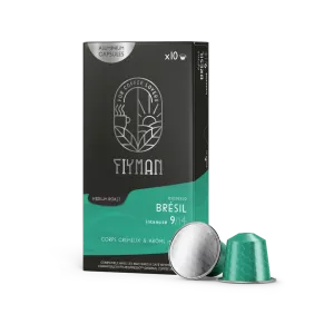 Capsules De Café Compatible Nespresso Aux  Saveurs  Du Brésil  X10 - FIYMAN