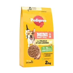 Croquettes pour chien Adulte mini à la volaille 2KG - PEDIGREE