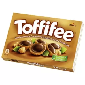 Bonbons au caramel, noisettes et chocolat 125g - TOFFIFEE