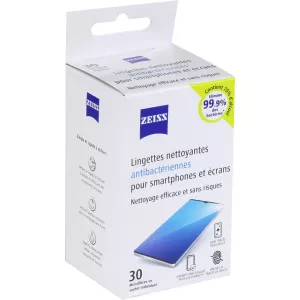 Lingettes optiques nettoyante antibactérienne x30- ZEISS