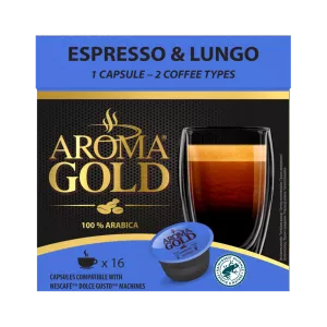 Café Espresso & Lungo Tương thích Dolce Gusto X 16 100% Arabica - Aroma Gold
