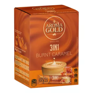 Café Instantané Caramel 3en1 Display X24 - Aroma Gold
